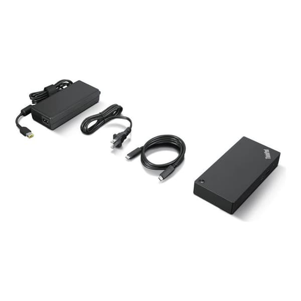 Station för anslutning - LENOVO - 135W Universal Dock - USB-C - Kompatibel med ThinkPad - Svart