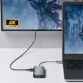 Miniatyrbild 4 av 4: INN USB 3.0 9-i-1 HDMI 4K Hub Station med LAN100M Snabbladdning PD 100 W Hög hastighetsläsning Adapter