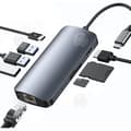 Miniatyrbild 1 av 4: INN USB 3.0 9-i-1 HDMI 4K Hub Station med LAN100M Snabbladdning PD 100 W Hög hastighetsläsning Adapter