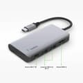 Miniatyrbild 4 av 4: USB HUB 4 Portar Belkin AVC006btSGY Grå (1 antal)