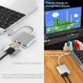 Miniatyrbild 3 av 4: INN USB 3.0 Typ-C 3-i-1 HDMI 4K PD 100W Ingen drivrutin krävs Multifunktionell användning Hub-adapter