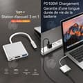 Miniatyrbild 4 av 4: INN USB 3.0 Typ-C 3-i-1 HDMI 4K PD 100W Ingen drivrutin krävs Multifunktionell användning Hub-adapter