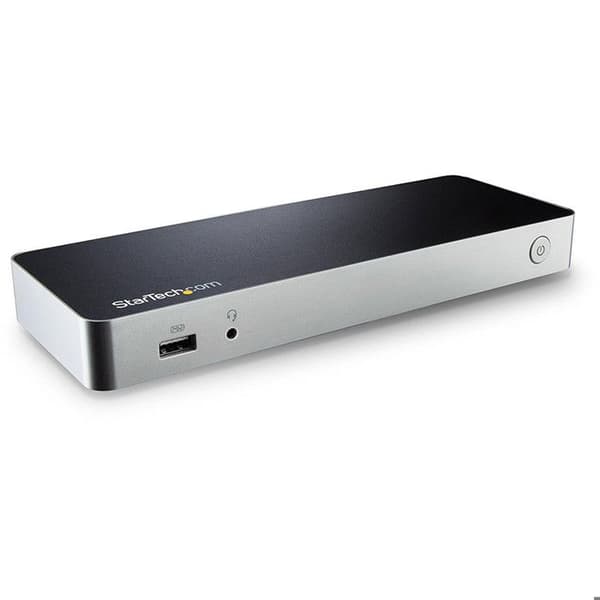 STARTECH USB-C dockningsstation för dubbla skärmar för Windows Laptop - MST och strömförsörjning 60W - HDMI-adaptrar
