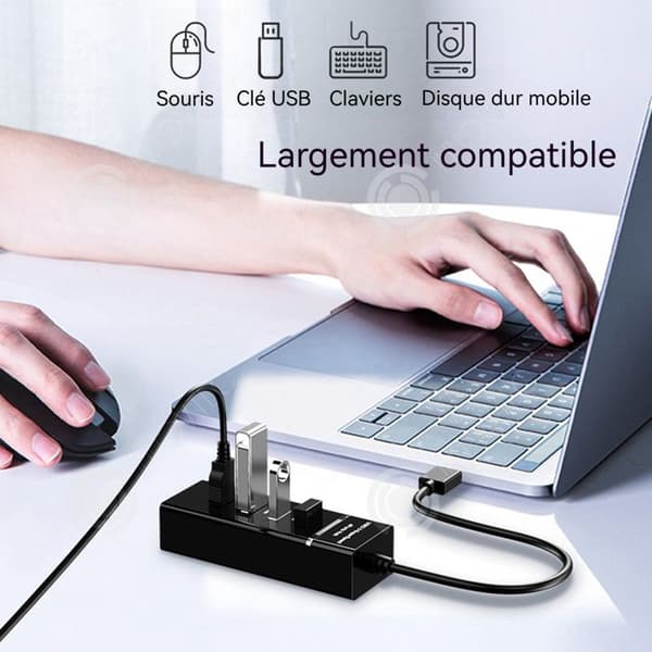 INN USB 3.0 5 Gbps HUB 4 i 1 Dataöverföring med hög hastighet Multifunktionell användning Hubsadapter