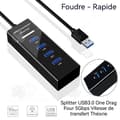 Miniatyrbild 2 av 4: INN USB 3.0 5 Gbps HUB 4 i 1 Dataöverföring med hög hastighet Multifunktionell användning Hubsadapter