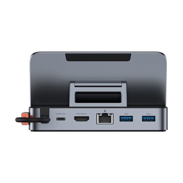 Dockningsstation 5 Gbit/s, 4K vid 60 Hz, PD100W, Ethernet - Serie Baseus GamerX (B00052900811-00) - Svart
