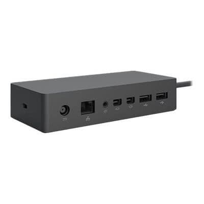 Dockningsstation - MICROSOFT - Surface Pro, Laptop, Bok - Svart - USB 3.0 - Gigabit Ethernet