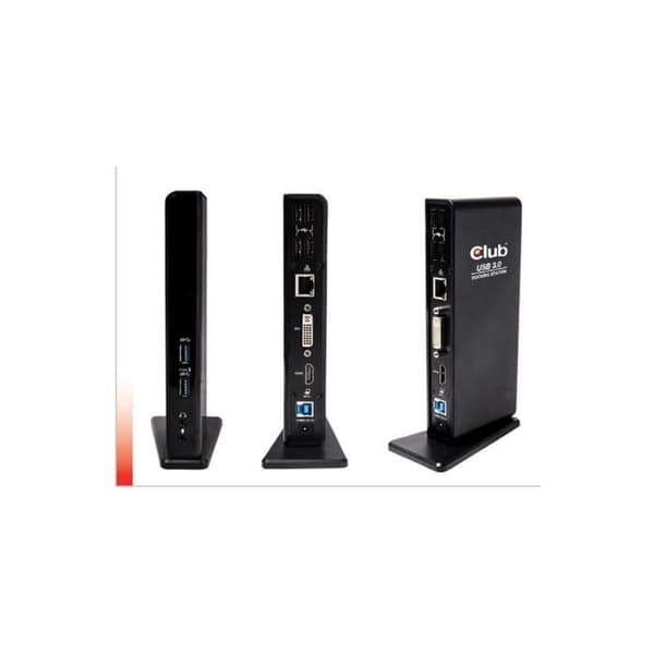 Club3D SenseVision USB 3.0 Dual Display Dockningsstation Dockningsstation (USB)