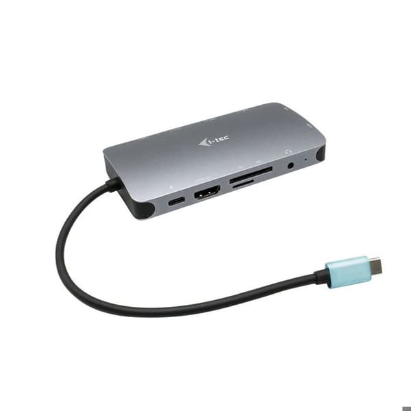 USB-C dockningsstation - I-TEC - 4K HDMI, VGA, RJ45, USB-C, 100W, 3xUSB 3.1, minneskort
