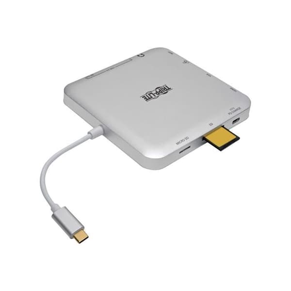 Dockningsstation - Tripp Lite - Tripp Lite USB C Laptop Dockningsstation med mDP, HDMI, VGA, GbE, 4K 30 Hz, Thunderbolt 3 - USB-A