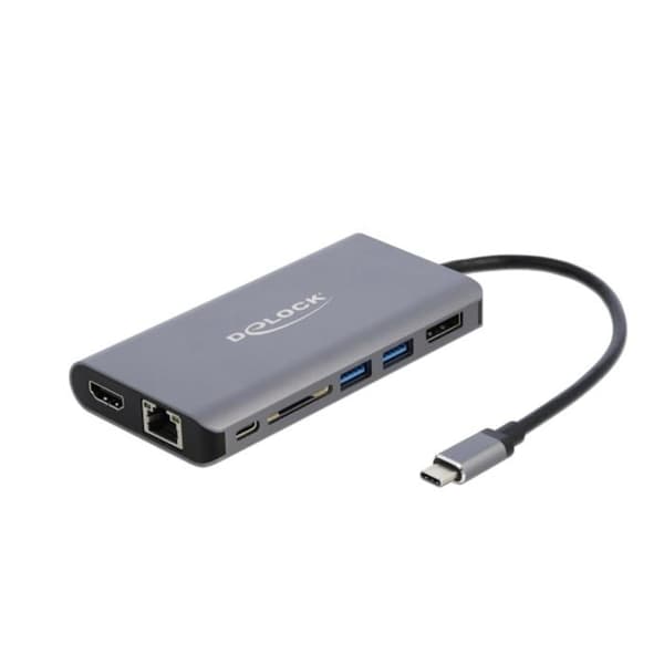 Delock 87683 USB-C dockningsstation Lämplig för märken (dockningsstationer för bärbara datorer): universal