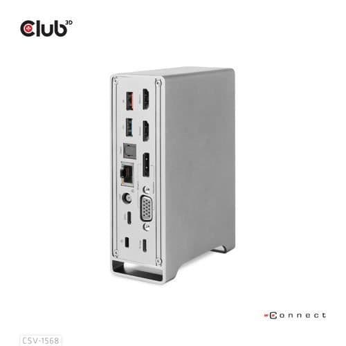 CLUB3D CSV-1568 USB 3.2 GEN 2 DOCKINGSSTATION (3.1 GEN 2) TYP-C MET