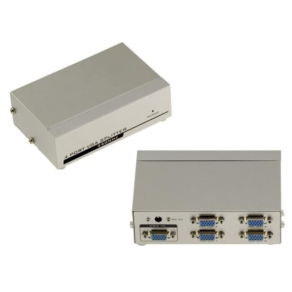 4 Port VGA Splitter - 250MHz - Visa bilden av en PC på 4 skärmar samtidigt