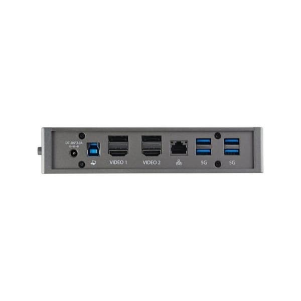 USB-hub - Startech - DK30A2DHUUE - 6 portar USB A - 1 portar RJ-45 - Svart