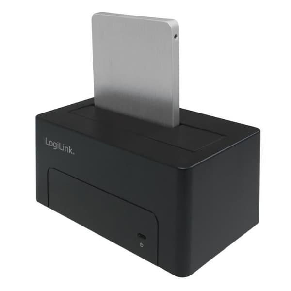 LogiLink QP0027, Hårddisk, SSD, SATA, Serial ATA II, Serial ATA III, 2.5,3.5", USB 3.1 (3.1 Gen 2) Type-C, 10 Gbit-s, Svart