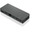 Miniatyrbild 2 av 4: LENOVO USB Typ C dockningsstation för bärbar dator - 3 x USB-portar - 1 x USB 2.0 - Nätverk (RJ-45) - HDMI - VGA - Trådbunden