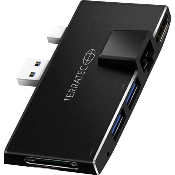 USB-C dockningsstation - TERRATEC - 310539 - Adapter för Microsoft Surface Pro - HDMI - Ethernet - USB 3