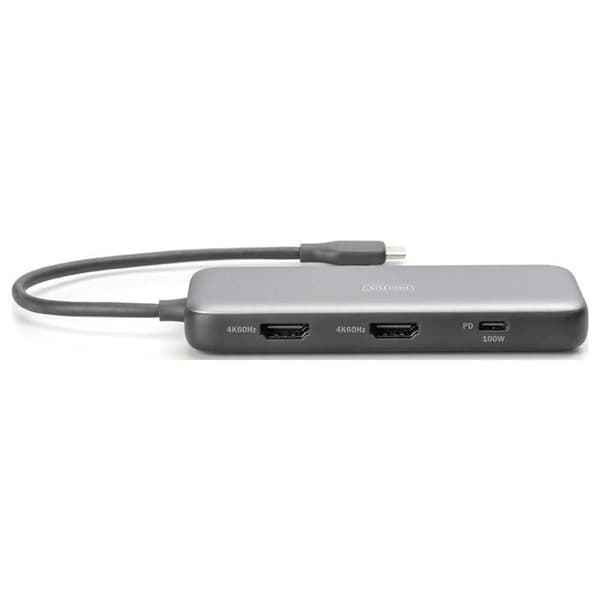 Digitus USB-C® Dockningsstation DA-70915 med laddningsfunktion, integrerad kortläsare, M.2 SSD-plats, strömförsörjning