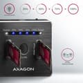 Miniatyrbild 3 av 4: AXAGON-kompatibel ADSA-M2C NVMe Clone Dual SSD Dock Station - 8595247906496