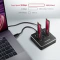 Miniatyrbild 4 av 4: AXAGON-kompatibel ADSA-M2C NVMe Clone Dual SSD Dock Station - 8595247906496