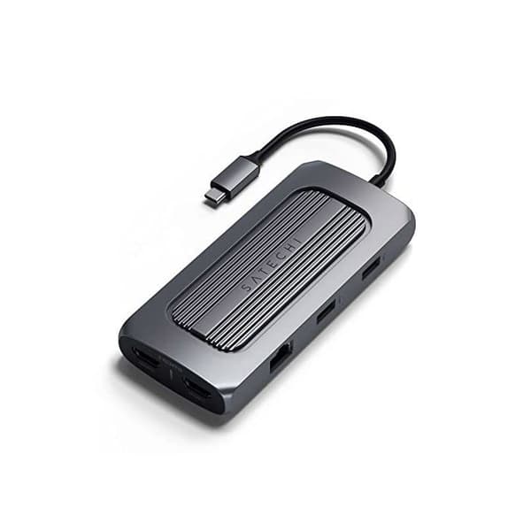 Station för dockning - Satechi - Multiport MX - USB-C - 2 x HDMI - 1GbE