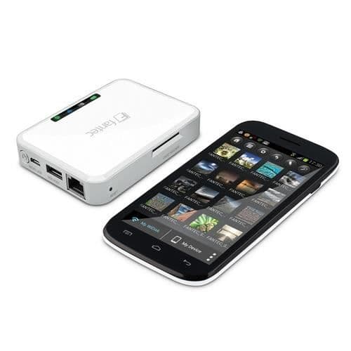 FANTEC MWID25-DS - Mobil WiFi dockningsstation - Vit - SD-kompatibel - 2 års garanti