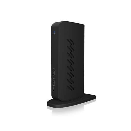 ICY BOX USB 3.0 & USB-C DISPLAYLINK DOCKINGSTATION MED 4K HDMI ELLER