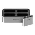 Miniatyrbild 1 av 3: Dock-arbetsflöde - Kingston - WFS-S - SD-läsare USB 3.2 - 2 platser UHS-II - Svart