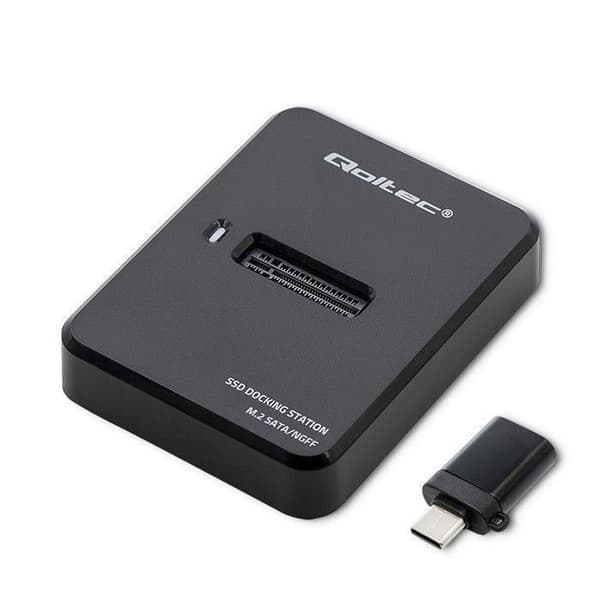 Qoltec Dockningsstation SSD M.2 SATA, NGFF, USB 3.1 - 5901878503141
