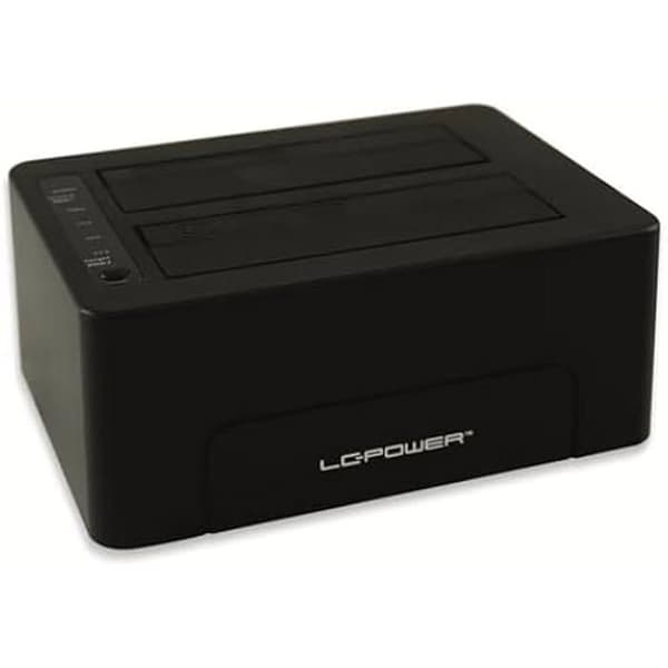 LC Power LC-Dock-C SATA USB 3.1 HDD dockningsstation (2:a generationen)