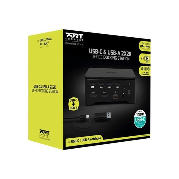 PORT anslut USB-C &amp; USB-