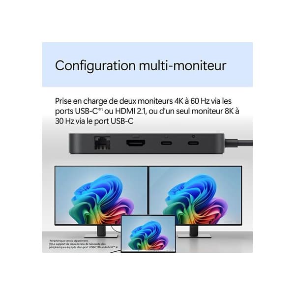 Microsoft Surface USB4 Dock för bärbar dator