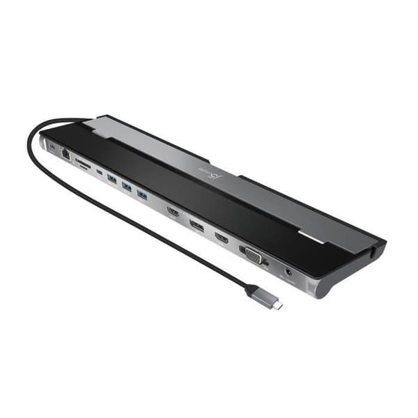 Triple Display USB-C dockningsstation - J5CREATE - JCD543 - 2x HDMI-portar - 5x USB-portar - Grå