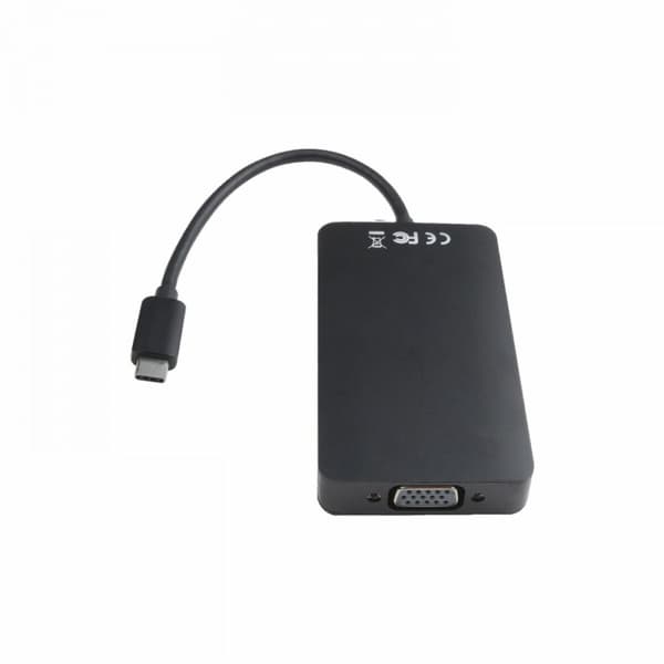 USB-HUB V7 V7UC-U3CRJ45HDVG-BLK Svart Svart