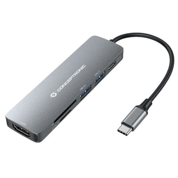 USB-HUB Conceptronic 110517507201 Grå