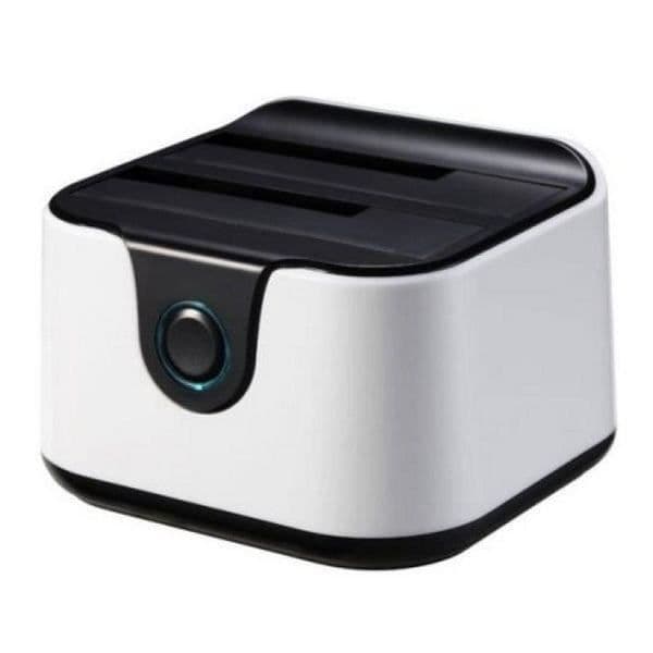 Tooq TQDS-802BW Dual Bay Dockningsstation HDD Svart / Vit
