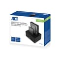 Miniatyrbild 3 av 3: ACT Dual SATA hårddisk dockningsstation USB 3.2 Gen1 till 2,5" och 3,5"