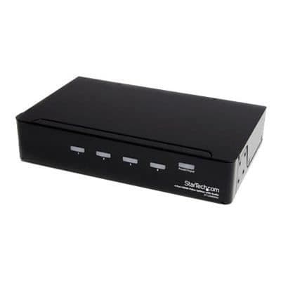 4 Port High Speed HDMI Video Splitter och Signal Booster med ljud - STARTECH.COM