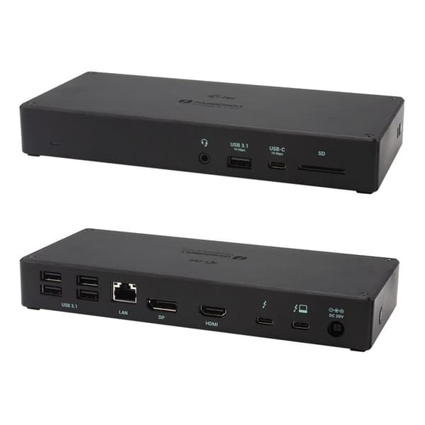 i-tec Thunderbolt 3 3X Display Dockningsstation + Strömförsörjning 96W