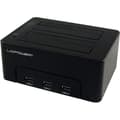 Miniatyrbild 1 av 4: LC-Power LC-DOCK-U3-HUB, Hårddisk, SSD, SATA, Serial ATA II, Serial ATA III, 2.5,3.5", USB 3.0 (3.1 Gen 1) Typ-B, 5 Gbit-s, Svart