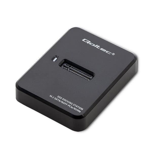 Qoltec Dockningsstation SSD M.2 SATA PCIe, NGFF NVM - 5901878503134