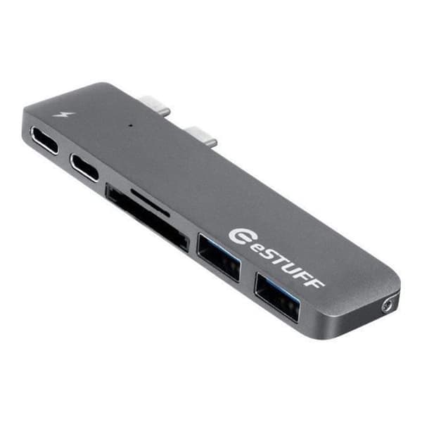 eSTUFF Allure Series Slot-in Hub Pro dockningsstation (USB-C - Thunderbolt 3) för Apple MacBook Pro med...