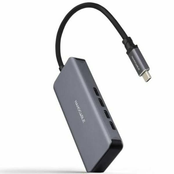 USB-HUB NANOCABLE 10.16.4504 Grå
