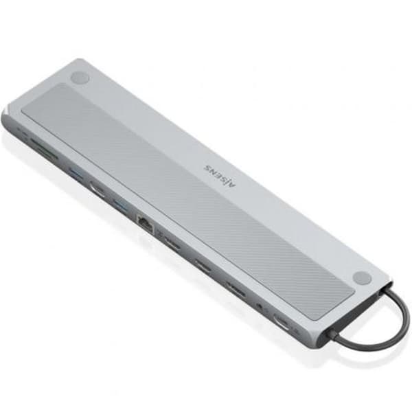 USB-keskitin Aisens ASUC-12P020-GR Harmaa 100 W 50 W