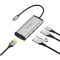 Miniatyrbild 1 av 2: Dockningsstation - VENTION - Typ C för HDMI - 3 USB 3.0-portar - 0,15 m PD - Metallic grå