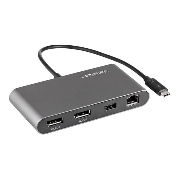 Dockningsstation - StarTech.com - StarTech.com Thunderbolt 3 Mini Dock - TB3 Dockningsstation för dubbla skärmar - DisplayPort 4K 60H