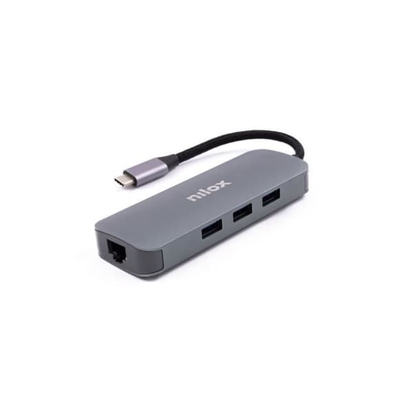 NILOX DOCKINGSSTATION TYP C A 3X USB 3.0 1X HDMI 1X VGA 1X TYP C 1