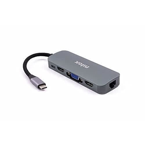 NILOX DOCKINGSSTATION TYP C A 3X USB 3.0 1X HDMI 1X VGA 1X TYP C 1