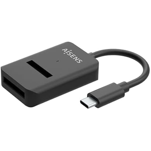 AISENS - ASUC-M2D011-BK - USB-C Dock M.2 (NGFF) Asuc-M2D011-Bk SATA/NVMe A USB3.1 Gen2, svart Svart