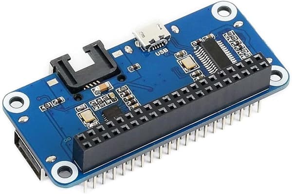 Waveshare Ethernet/USB HUB HAT for Raspberry Pi with 1x RJ45 Ethernet Port and 3X USB Ports Compatible with USB 2.0/1.1 Fits The Zero/Zero W/Zero WH